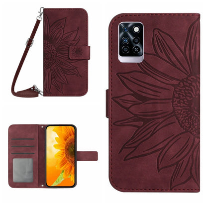 Skin Feel Sun Flower Pattern Flip Leather Phone Case with Lanyard, For Infinix Note 10, For Infinix Note 10 Pro, For Infinix Note 11, For Infinix Note 11 Pro / Note 11s, For Infinix Note 12 G96, For Infinix Smart 6, For Tecno Camon 17 Pro              ...