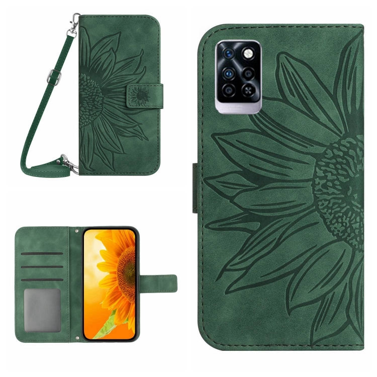 Skin Feel Sun Flower Pattern Flip Leather Phone Case with Lanyard, For Infinix Note 10, For Infinix Note 10 Pro, For Infinix Note 11, For Infinix Note 11 Pro / Note 11s, For Infinix Note 12 G96, For Infinix Smart 6, For Tecno Camon 17 Pro              ...