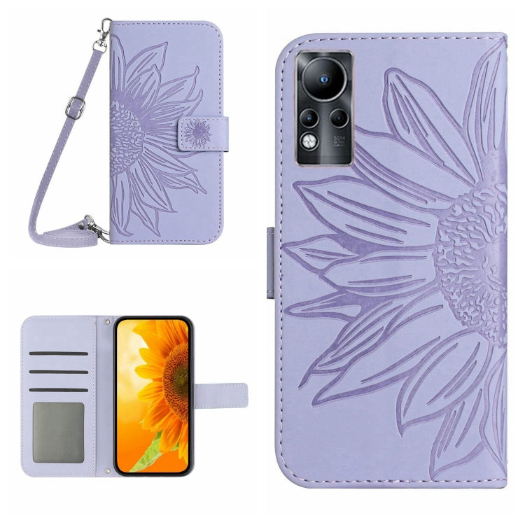 Skin Feel Sun Flower Pattern Flip Leather Phone Case with Lanyard, For Infinix Note 10, For Infinix Note 10 Pro, For Infinix Note 11, For Infinix Note 11 Pro / Note 11s, For Infinix Note 12 G96, For Infinix Smart 6, For Tecno Camon 17 Pro              ...
