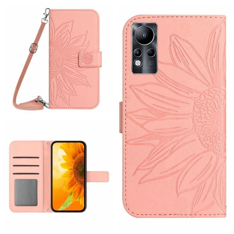 Skin Feel Sun Flower Pattern Flip Leather Phone Case with Lanyard, For Infinix Note 10, For Infinix Note 10 Pro, For Infinix Note 11, For Infinix Note 11 Pro / Note 11s, For Infinix Note 12 G96, For Infinix Smart 6, For Tecno Camon 17 Pro              ...