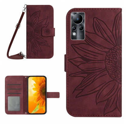Skin Feel Sun Flower Pattern Flip Leather Phone Case with Lanyard, For Infinix Note 10, For Infinix Note 10 Pro, For Infinix Note 11, For Infinix Note 11 Pro / Note 11s, For Infinix Note 12 G96, For Infinix Smart 6, For Tecno Camon 17 Pro              ...