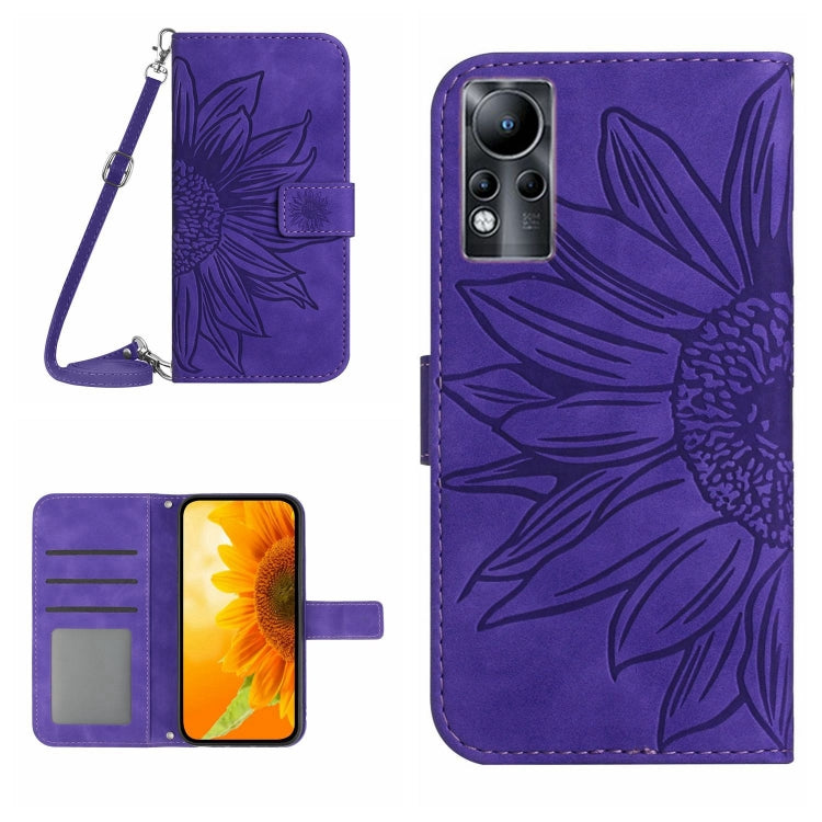 Skin Feel Sun Flower Pattern Flip Leather Phone Case with Lanyard, For Infinix Note 10, For Infinix Note 10 Pro, For Infinix Note 11, For Infinix Note 11 Pro / Note 11s, For Infinix Note 12 G96, For Infinix Smart 6, For Tecno Camon 17 Pro              ...
