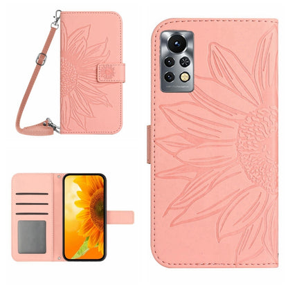 Skin Feel Sun Flower Pattern Flip Leather Phone Case with Lanyard, For Infinix Note 10, For Infinix Note 10 Pro, For Infinix Note 11, For Infinix Note 11 Pro / Note 11s, For Infinix Note 12 G96, For Infinix Smart 6, For Tecno Camon 17 Pro              ...