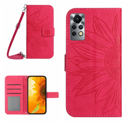 Skin Feel Sun Flower Pattern Flip Leather Phone Case with Lanyard, For Infinix Note 10, For Infinix Note 10 Pro, For Infinix Note 11, For Infinix Note 11 Pro / Note 11s, For Infinix Note 12 G96, For Infinix Smart 6, For Tecno Camon 17 Pro              ...