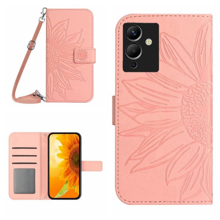 Skin Feel Sun Flower Pattern Flip Leather Phone Case with Lanyard, For Infinix Note 10, For Infinix Note 10 Pro, For Infinix Note 11, For Infinix Note 11 Pro / Note 11s, For Infinix Note 12 G96, For Infinix Smart 6, For Tecno Camon 17 Pro              ...