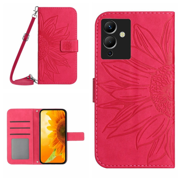 Skin Feel Sun Flower Pattern Flip Leather Phone Case with Lanyard, For Infinix Note 10, For Infinix Note 10 Pro, For Infinix Note 11, For Infinix Note 11 Pro / Note 11s, For Infinix Note 12 G96, For Infinix Smart 6, For Tecno Camon 17 Pro              ...