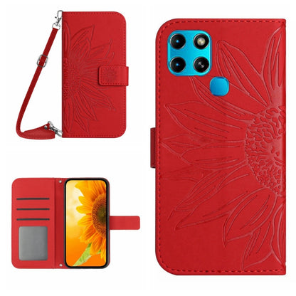 Skin Feel Sun Flower Pattern Flip Leather Phone Case with Lanyard, For Infinix Note 10, For Infinix Note 10 Pro, For Infinix Note 11, For Infinix Note 11 Pro / Note 11s, For Infinix Note 12 G96, For Infinix Smart 6, For Tecno Camon 17 Pro              ...