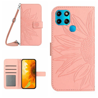 Skin Feel Sun Flower Pattern Flip Leather Phone Case with Lanyard, For Infinix Note 10, For Infinix Note 10 Pro, For Infinix Note 11, For Infinix Note 11 Pro / Note 11s, For Infinix Note 12 G96, For Infinix Smart 6, For Tecno Camon 17 Pro              ...