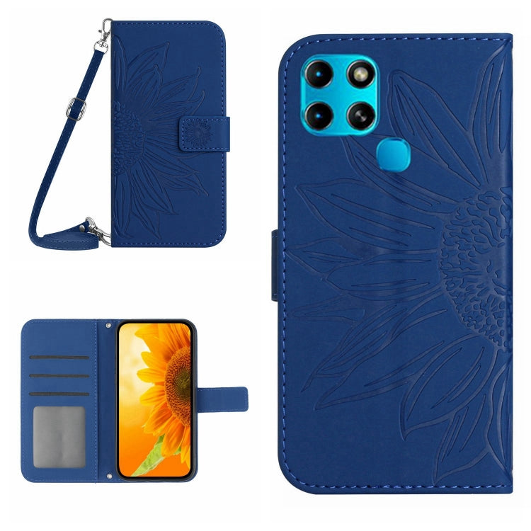 Skin Feel Sun Flower Pattern Flip Leather Phone Case with Lanyard, For Infinix Note 10, For Infinix Note 10 Pro, For Infinix Note 11, For Infinix Note 11 Pro / Note 11s, For Infinix Note 12 G96, For Infinix Smart 6, For Tecno Camon 17 Pro              ...
