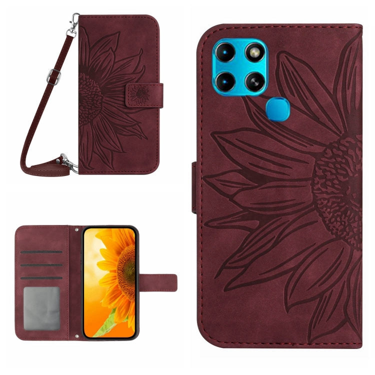 Skin Feel Sun Flower Pattern Flip Leather Phone Case with Lanyard, For Infinix Note 10, For Infinix Note 10 Pro, For Infinix Note 11, For Infinix Note 11 Pro / Note 11s, For Infinix Note 12 G96, For Infinix Smart 6, For Tecno Camon 17 Pro              ...