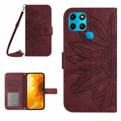 Skin Feel Sun Flower Pattern Flip Leather Phone Case with Lanyard, For Infinix Note 10, For Infinix Note 10 Pro, For Infinix Note 11, For Infinix Note 11 Pro / Note 11s, For Infinix Note 12 G96, For Infinix Smart 6, For Tecno Camon 17 Pro              ...