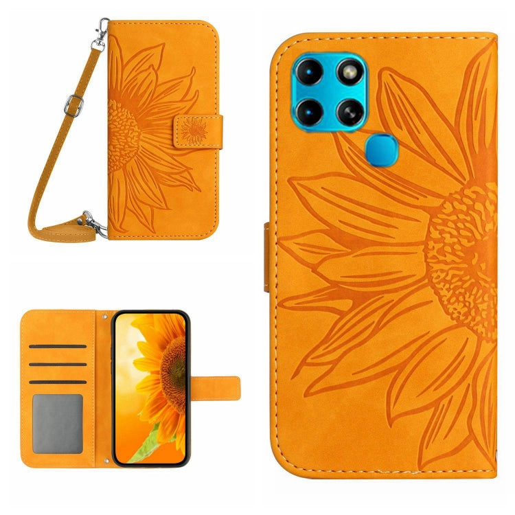 Skin Feel Sun Flower Pattern Flip Leather Phone Case with Lanyard, For Infinix Note 10, For Infinix Note 10 Pro, For Infinix Note 11, For Infinix Note 11 Pro / Note 11s, For Infinix Note 12 G96, For Infinix Smart 6, For Tecno Camon 17 Pro              ...