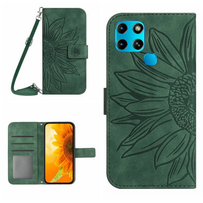 Skin Feel Sun Flower Pattern Flip Leather Phone Case with Lanyard, For Infinix Note 10, For Infinix Note 10 Pro, For Infinix Note 11, For Infinix Note 11 Pro / Note 11s, For Infinix Note 12 G96, For Infinix Smart 6, For Tecno Camon 17 Pro              ...