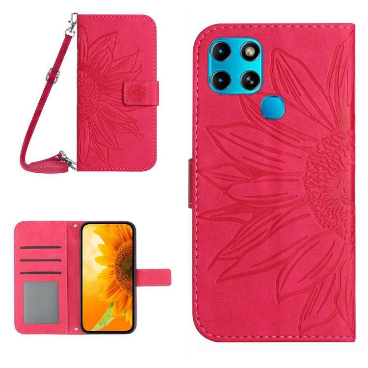 Skin Feel Sun Flower Pattern Flip Leather Phone Case with Lanyard, For Infinix Note 10, For Infinix Note 10 Pro, For Infinix Note 11, For Infinix Note 11 Pro / Note 11s, For Infinix Note 12 G96, For Infinix Smart 6, For Tecno Camon 17 Pro              ...