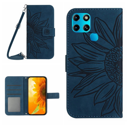Skin Feel Sun Flower Pattern Flip Leather Phone Case with Lanyard, For Infinix Note 10, For Infinix Note 10 Pro, For Infinix Note 11, For Infinix Note 11 Pro / Note 11s, For Infinix Note 12 G96, For Infinix Smart 6, For Tecno Camon 17 Pro              ...