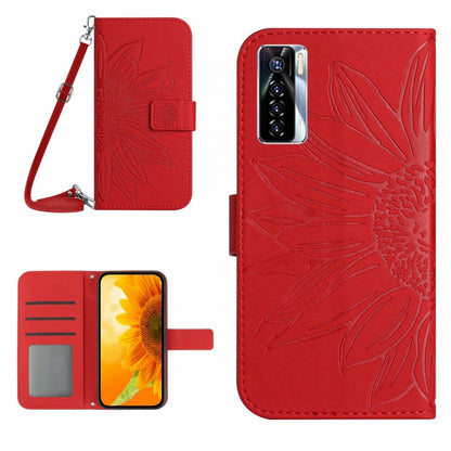Skin Feel Sun Flower Pattern Flip Leather Phone Case with Lanyard, For Infinix Note 10, For Infinix Note 10 Pro, For Infinix Note 11, For Infinix Note 11 Pro / Note 11s, For Infinix Note 12 G96, For Infinix Smart 6, For Tecno Camon 17 Pro              ...