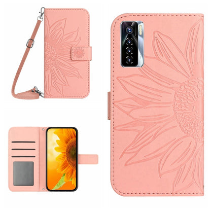 Skin Feel Sun Flower Pattern Flip Leather Phone Case with Lanyard, For Infinix Note 10, For Infinix Note 10 Pro, For Infinix Note 11, For Infinix Note 11 Pro / Note 11s, For Infinix Note 12 G96, For Infinix Smart 6, For Tecno Camon 17 Pro              ...
