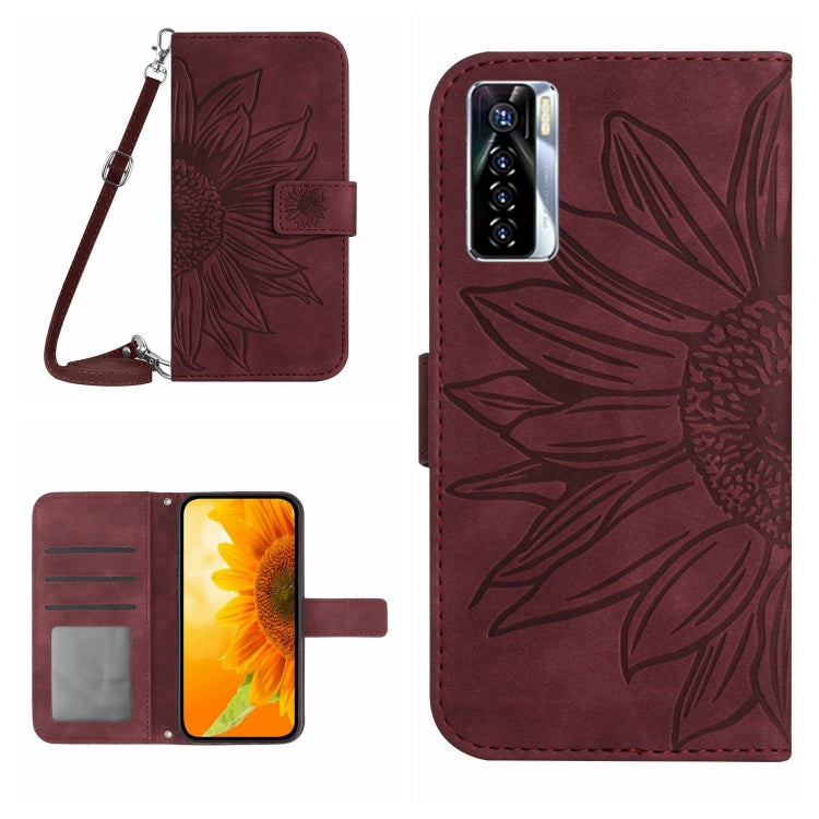 Skin Feel Sun Flower Pattern Flip Leather Phone Case with Lanyard, For Infinix Note 10, For Infinix Note 10 Pro, For Infinix Note 11, For Infinix Note 11 Pro / Note 11s, For Infinix Note 12 G96, For Infinix Smart 6, For Tecno Camon 17 Pro              ...