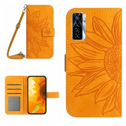 Skin Feel Sun Flower Pattern Flip Leather Phone Case with Lanyard, For Infinix Note 10, For Infinix Note 10 Pro, For Infinix Note 11, For Infinix Note 11 Pro / Note 11s, For Infinix Note 12 G96, For Infinix Smart 6, For Tecno Camon 17 Pro              ...