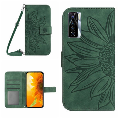 Skin Feel Sun Flower Pattern Flip Leather Phone Case with Lanyard, For Infinix Note 10, For Infinix Note 10 Pro, For Infinix Note 11, For Infinix Note 11 Pro / Note 11s, For Infinix Note 12 G96, For Infinix Smart 6, For Tecno Camon 17 Pro              ...