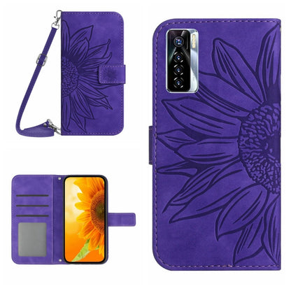 Skin Feel Sun Flower Pattern Flip Leather Phone Case with Lanyard, For Infinix Note 10, For Infinix Note 10 Pro, For Infinix Note 11, For Infinix Note 11 Pro / Note 11s, For Infinix Note 12 G96, For Infinix Smart 6, For Tecno Camon 17 Pro              ...
