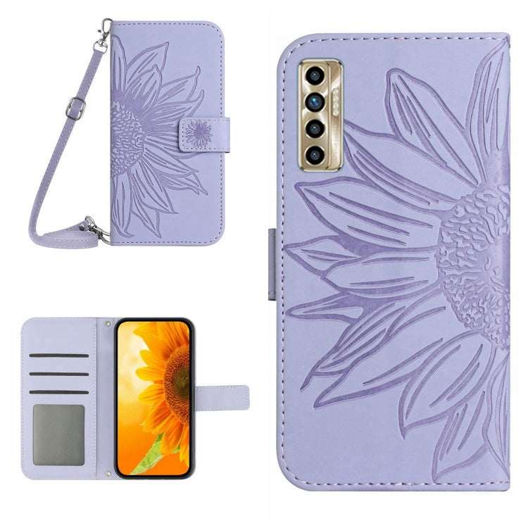 Skin Feel Sun Flower Pattern Flip Leather Phone Case with Lanyard, For Infinix Note 10, For Infinix Note 10 Pro, For Infinix Note 11, For Infinix Note 11 Pro / Note 11s, For Infinix Note 12 G96, For Infinix Smart 6, For Tecno Camon 17 Pro              ...