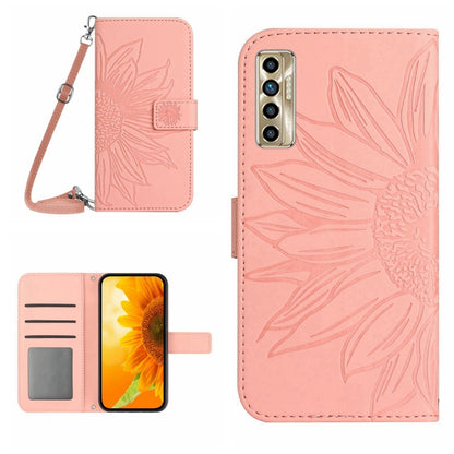 Skin Feel Sun Flower Pattern Flip Leather Phone Case with Lanyard, For Infinix Note 10, For Infinix Note 10 Pro, For Infinix Note 11, For Infinix Note 11 Pro / Note 11s, For Infinix Note 12 G96, For Infinix Smart 6, For Tecno Camon 17 Pro              ...
