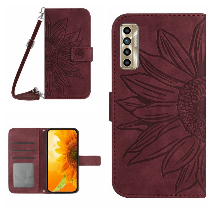 Skin Feel Sun Flower Pattern Flip Leather Phone Case with Lanyard, For Infinix Note 10, For Infinix Note 10 Pro, For Infinix Note 11, For Infinix Note 11 Pro / Note 11s, For Infinix Note 12 G96, For Infinix Smart 6, For Tecno Camon 17 Pro              ...