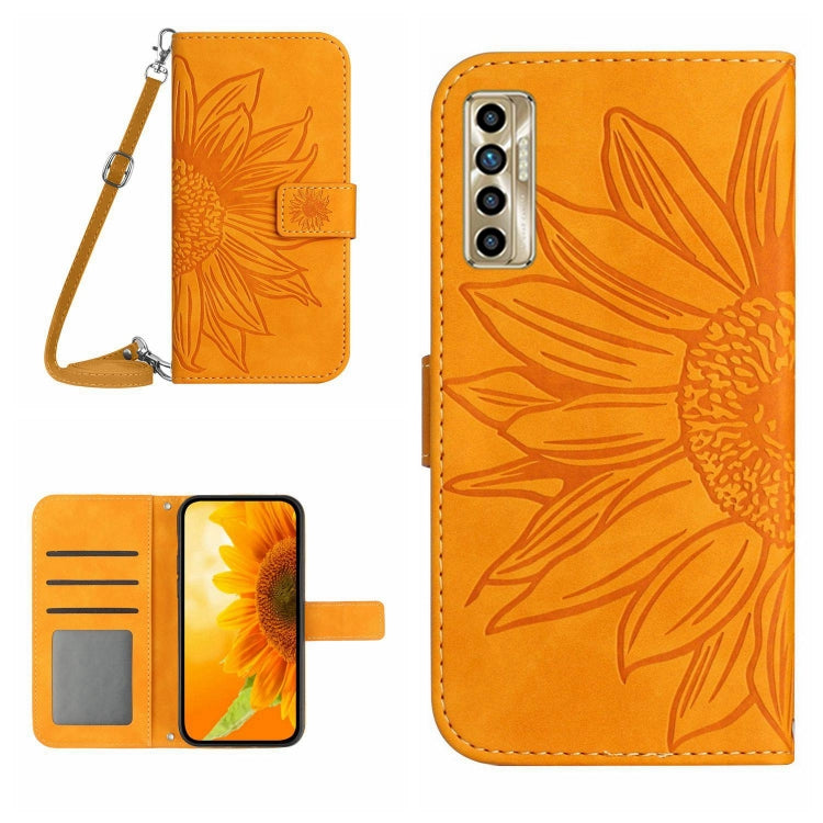 Skin Feel Sun Flower Pattern Flip Leather Phone Case with Lanyard, For Infinix Note 10, For Infinix Note 10 Pro, For Infinix Note 11, For Infinix Note 11 Pro / Note 11s, For Infinix Note 12 G96, For Infinix Smart 6, For Tecno Camon 17 Pro              ...
