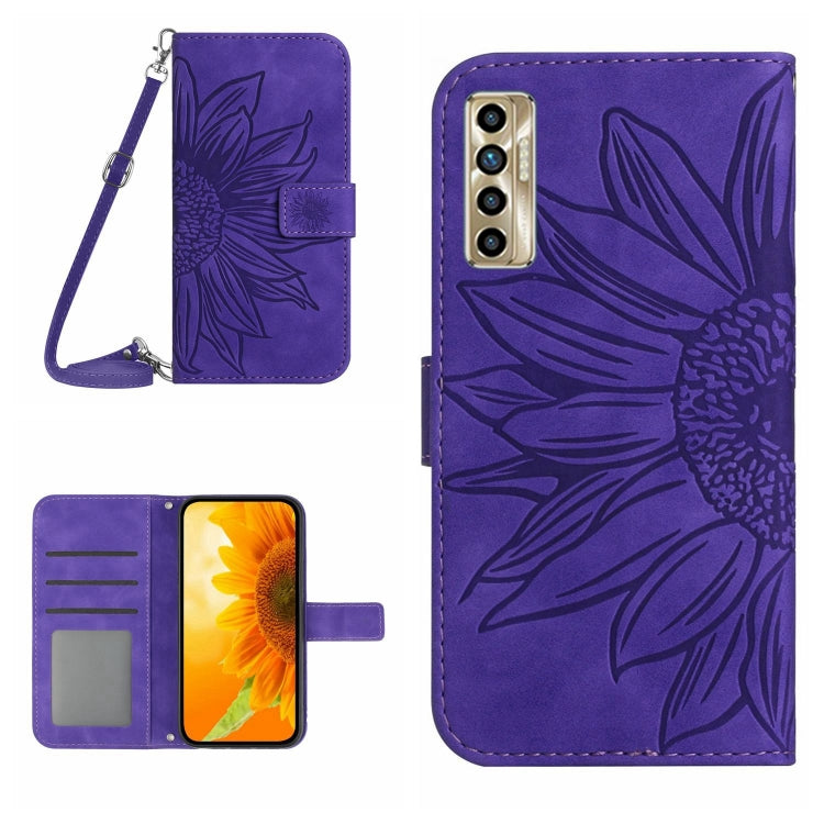 Skin Feel Sun Flower Pattern Flip Leather Phone Case with Lanyard, For Infinix Note 10, For Infinix Note 10 Pro, For Infinix Note 11, For Infinix Note 11 Pro / Note 11s, For Infinix Note 12 G96, For Infinix Smart 6, For Tecno Camon 17 Pro              ...
