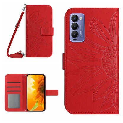 Skin Feel Sun Flower Pattern Flip Leather Phone Case with Lanyard, For Infinix Note 10, For Infinix Note 10 Pro, For Infinix Note 11, For Infinix Note 11 Pro / Note 11s, For Infinix Note 12 G96, For Infinix Smart 6, For Tecno Camon 17 Pro              ...