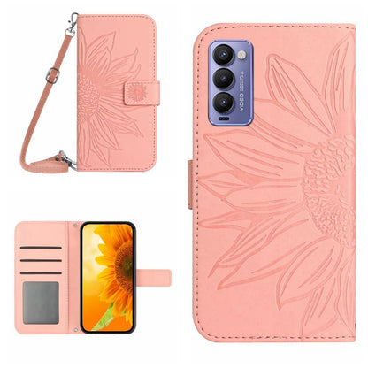Skin Feel Sun Flower Pattern Flip Leather Phone Case with Lanyard, For Infinix Note 10, For Infinix Note 10 Pro, For Infinix Note 11, For Infinix Note 11 Pro / Note 11s, For Infinix Note 12 G96, For Infinix Smart 6, For Tecno Camon 17 Pro              ...