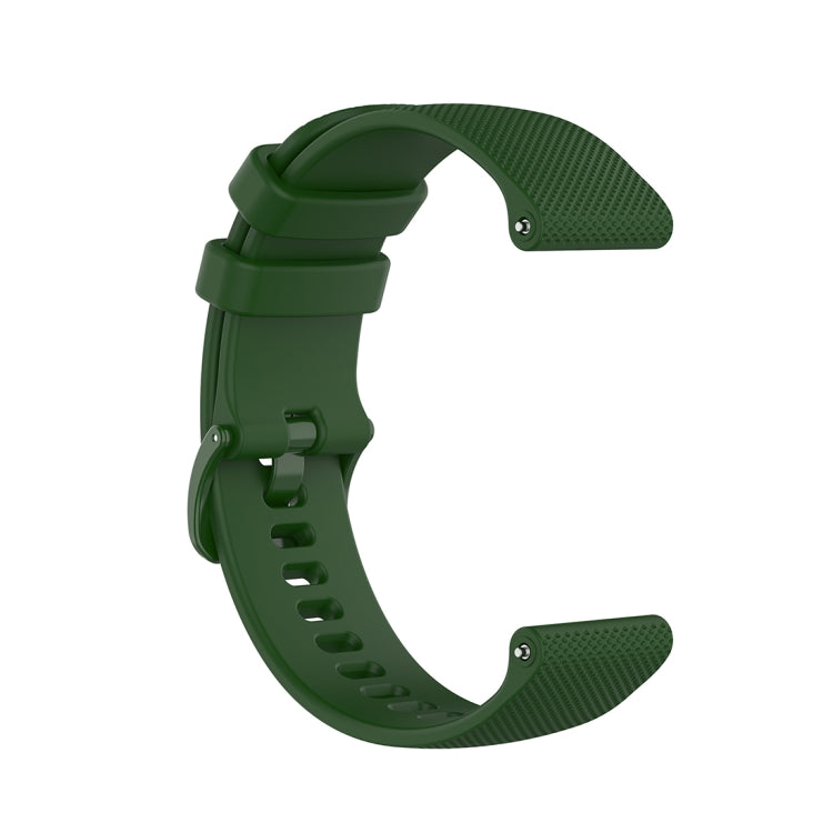 For Polar Ignite 20mm Small Plaid Texture Silicone Wrist Strap Watchband, 20mm