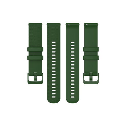 For Polar Ignite 20mm Small Plaid Texture Silicone Wrist Strap Watchband, 20mm