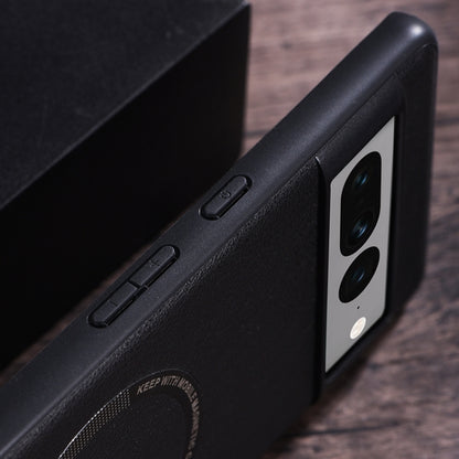 Magsafe Magnetic Ring Leather Texture Phone Case, For Google Pixel 6, For Google Pixel 6 Pro, For Google Pixel 7, For Google Pixel 7 Pro