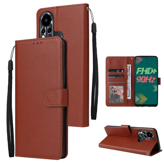Multifunctional Horizontal Flip Leather Case with Three Card Slot, For Infinix Note 11s, For Infinix Note 11 Pro, For Infinix Note 10 Pro, For Infinix Hot 11s, For Infinix Hot 10, For Infinix Hot 10s, For Infinix Hot 10i, For Infinix Hot 9 Play        ...