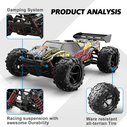 9307E 1:18 Full Scale Remote Control 4WD High Speed Car, 9307E(Black Yellow)