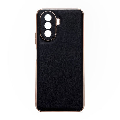 Waves Series Nano Electroplating Genuine Leather Phone Case, For Google Pixel 6, For Google Pixel 6 Pro, For Google Pixel 6a, For Google Pixel 7, For Google Pixel 7 Pro, For Huawei Enjoy 50 4G