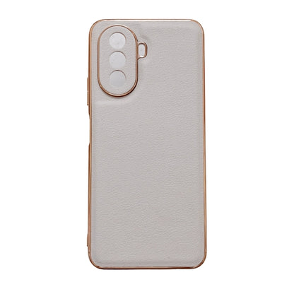 Waves Series Nano Electroplating Genuine Leather Phone Case, For Google Pixel 6, For Google Pixel 6 Pro, For Google Pixel 6a, For Google Pixel 7, For Google Pixel 7 Pro, For Huawei Enjoy 50 4G