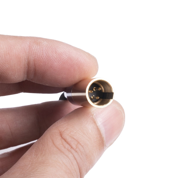 SB423M120-03 6.35mm + 3.5mm Male to Mini XLR 3pin Male Audio Cable, Length: 30cm, 6.35mm+3.5mm to Mini XLR
