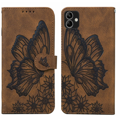 Retro Skin Feel Butterflies Embossing Horizontal Flip Leather Phone Case, For Samsung Galaxy A04, For Samsung Galaxy A14 5G, For Samsung Galaxy A23E, For Samsung Galaxy S23 5G, For Samsung Galaxy S23+ 5G, For Samsung Galaxy S23 Ultra 5G, For OPPO A17  ...