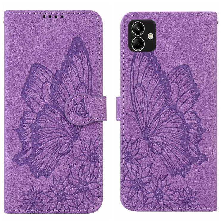 Retro Skin Feel Butterflies Embossing Horizontal Flip Leather Phone Case, For Samsung Galaxy A04, For Samsung Galaxy A14 5G, For Samsung Galaxy A23E, For Samsung Galaxy S23 5G, For Samsung Galaxy S23+ 5G, For Samsung Galaxy S23 Ultra 5G, For OPPO A17  ...
