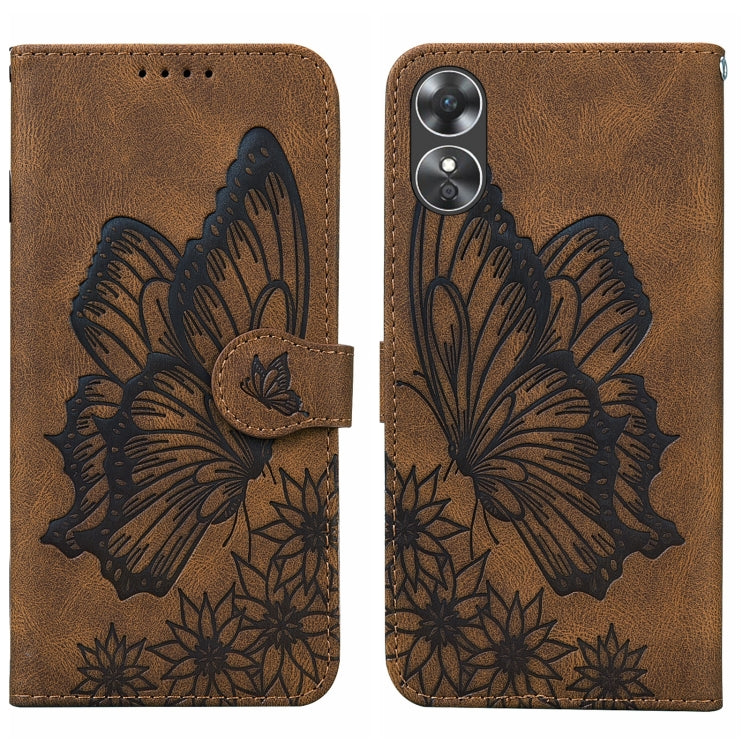 Retro Skin Feel Butterflies Embossing Horizontal Flip Leather Phone Case, For Samsung Galaxy A04, For Samsung Galaxy A14 5G, For Samsung Galaxy A23E, For Samsung Galaxy S23 5G, For Samsung Galaxy S23+ 5G, For Samsung Galaxy S23 Ultra 5G, For OPPO A17  ...