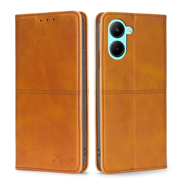 Cow Texture Magnetic Leather Phone Case, For OPPO A17, For Realme C33 4G, For vivo T1 Snapdragon 680/iQOO Z6 44W, For vivo V25 5G/V25e 5G, For vivo Y16 4G/Y02s 4G, For Sharp Aquos sense7 Plus, For Xiaomi Civi 2 5G, For Xiaomi Poco M5 4G