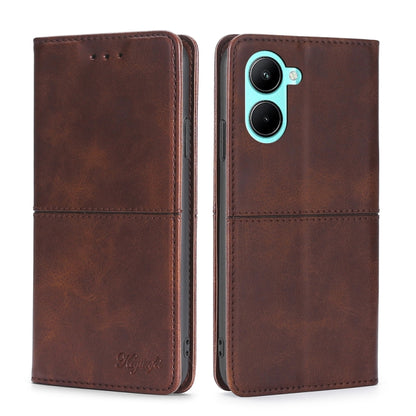 Cow Texture Magnetic Leather Phone Case, For OPPO A17, For Realme C33 4G, For vivo T1 Snapdragon 680/iQOO Z6 44W, For vivo V25 5G/V25e 5G, For vivo Y16 4G/Y02s 4G, For Sharp Aquos sense7 Plus, For Xiaomi Civi 2 5G, For Xiaomi Poco M5 4G
