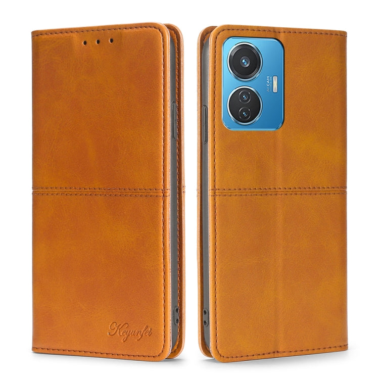 Cow Texture Magnetic Leather Phone Case, For OPPO A17, For Realme C33 4G, For vivo T1 Snapdragon 680/iQOO Z6 44W, For vivo V25 5G/V25e 5G, For vivo Y16 4G/Y02s 4G, For Sharp Aquos sense7 Plus, For Xiaomi Civi 2 5G, For Xiaomi Poco M5 4G