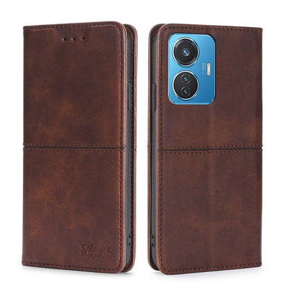 Cow Texture Magnetic Leather Phone Case, For OPPO A17, For Realme C33 4G, For vivo T1 Snapdragon 680/iQOO Z6 44W, For vivo V25 5G/V25e 5G, For vivo Y16 4G/Y02s 4G, For Sharp Aquos sense7 Plus, For Xiaomi Civi 2 5G, For Xiaomi Poco M5 4G