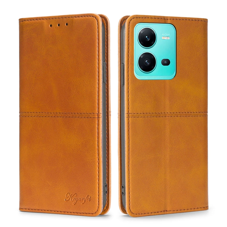 Cow Texture Magnetic Leather Phone Case, For OPPO A17, For Realme C33 4G, For vivo T1 Snapdragon 680/iQOO Z6 44W, For vivo V25 5G/V25e 5G, For vivo Y16 4G/Y02s 4G, For Sharp Aquos sense7 Plus, For Xiaomi Civi 2 5G, For Xiaomi Poco M5 4G