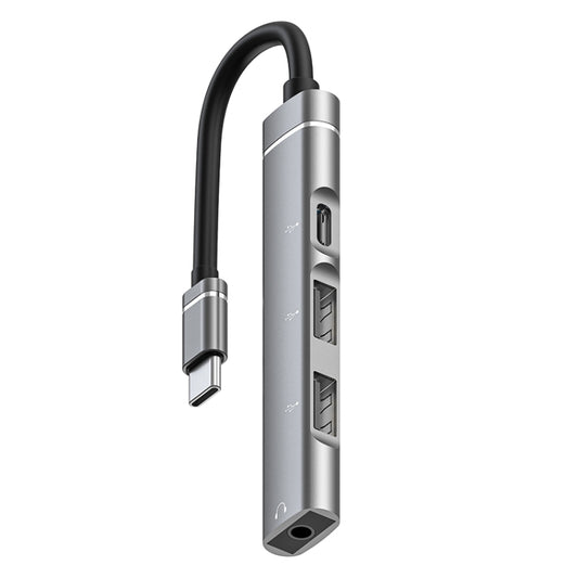 Station d'accueil USB-C / Type-C vers jack 3,5 mm + 2 ports USB + Type-C