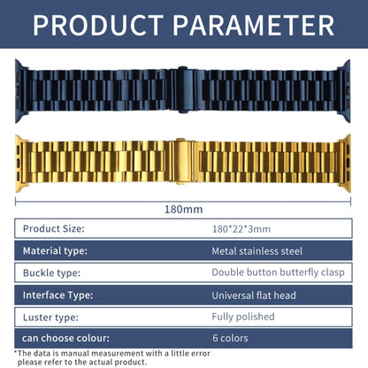 Strains Metal Watch Band, For Apple Watch Ultra 49mm / Series 8&7 45mm / SE 2&6&SE&5&4 44mm / 3&2&1 42mm, For Apple Watch Series 8&7 41mm / SE 2&6&SE&5&4 40mm / 3&2&1 38mm